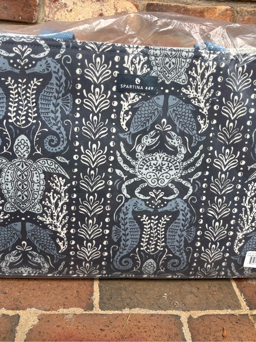 Spartina 449 Market Tote Hamilton Sea Life NWT - Picture 4 of 8